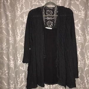 Maurices cardigan dark gray size 4